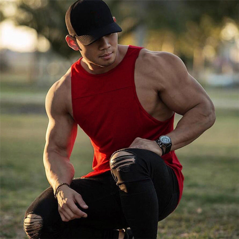 Blank Men's Bodybuilding Fitness Sports Vest