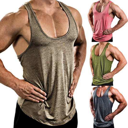 V-neck sleeveless top T-shirt sports fitness vest