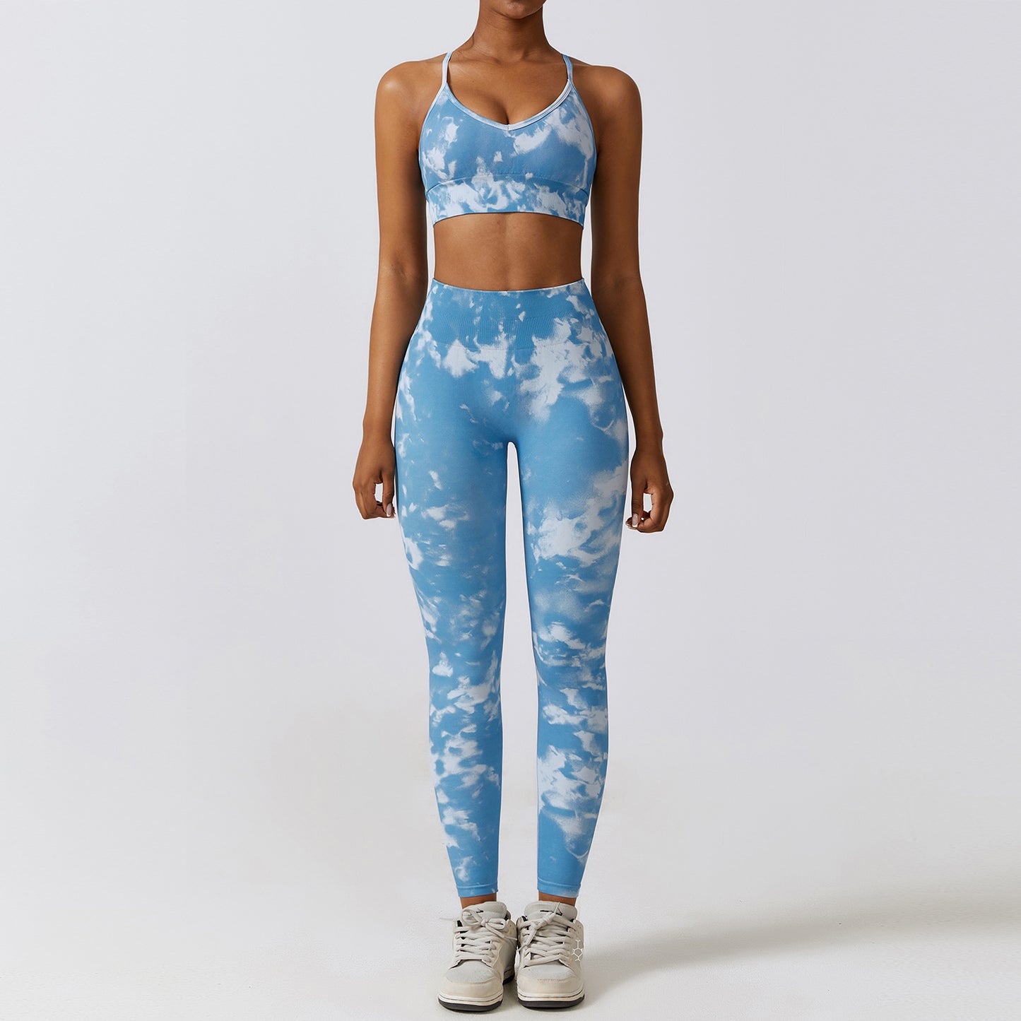 Camouflage Printing Seamless Yoga Suit Quick-drying High Waist Running Workout Clothes