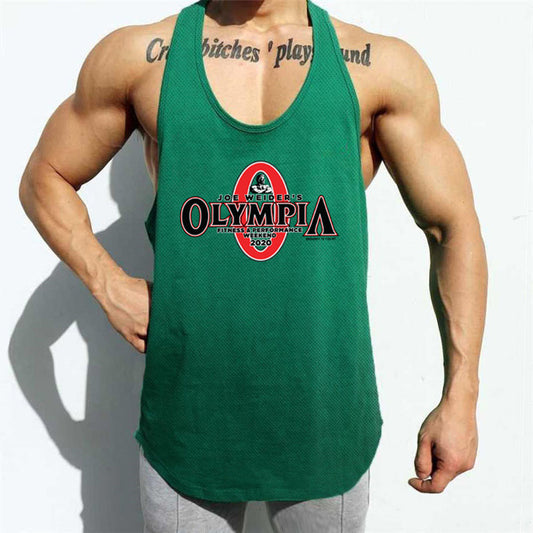 Bodybuilding Muscular Man Bodybuilding Fitness Sports Vest